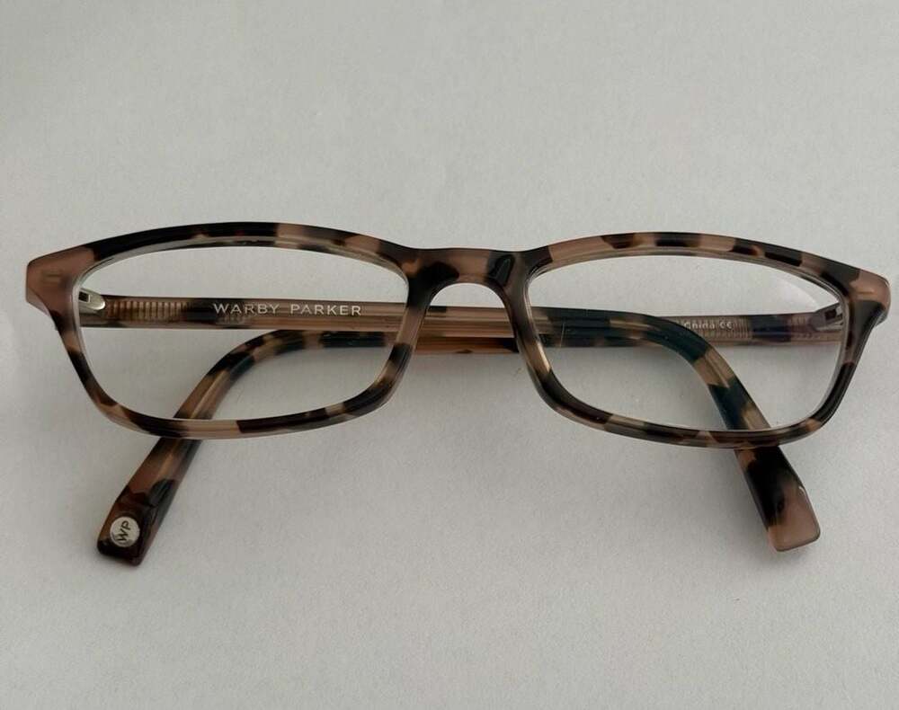 Warby Parker Annette Eyeglasses Tortoise Brown Rectangular
